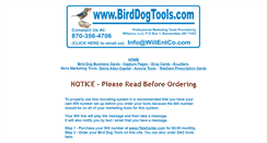 Desktop Screenshot of birddogtools.com